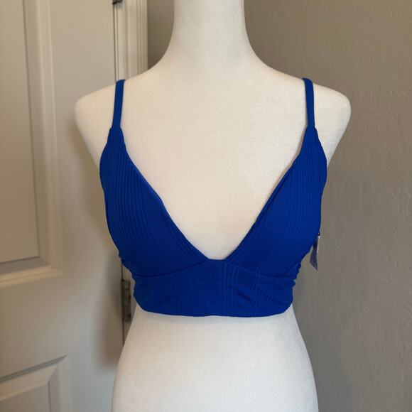 L*Space Winnie Royal Blue Tank Swim Bikini Top Medium Large - Picture 5 of 7